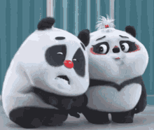 cute panda im so scared cmon gift
