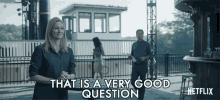 That Is A Very Good Question Laura Linney GIF - That Is A Very Good Question Laura Linney Wendy Byrde GIFs