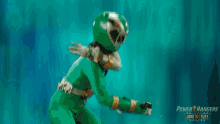 Slashing Izzy Garcia GIF - Slashing Izzy Garcia Green Dino Fury Ranger GIFs