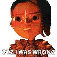 Coz I Was Wrong Maya Sticker - Coz I Was Wrong Maya Zoe Saldana Stickers