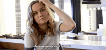 Brie Larson Because People Dont Like That GIF - Brie Larson Because People Dont Like That Pretty GIFs