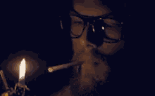 Sam Smoking GIF - Sam Smoking Outlander GIFs