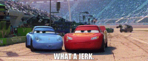 Cars Sally Carrera GIF - Cars Sally Carrera What A Jerk - Discover & Share  GIFs