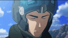 a man in a helmet with the letter c on it