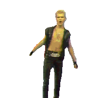 Dancing Billy Idol Sticker - Dancing Billy Idol Hot In The City Song Stickers