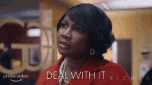 Deal With It Claudia Richards GIF - Deal With It Claudia Richards Riches GIFs