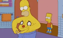 Homer Simpson Belly Eating Pizza GIF - Homer Simpson Belly Eating Pizza Bart Simpson GIFs