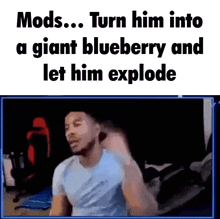 Mods Mods Crush His Skull GIF - Mods Mods Crush His Skull Mods Turn Him Into A Giant Blueberry And Let Him Explode GIFs