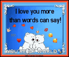 Love You I Love You More Than Words GIF - Love You I Love You More Than Words Hearts GIFs