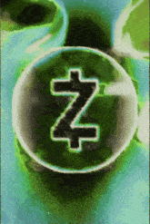 a green circle with the letter z in the center