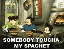 Somebody Touch My Spaghet Italian GIF