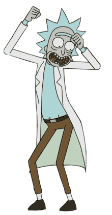 rick rick and morty dancing grooves happy