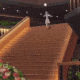 a blurred image of flowers and boxes with the letter c on them