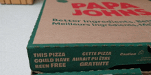 Bglamours Papa Johns GIF - Bglamours Papa Johns This Pizza Could Have Been Free GIFs