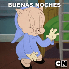 Buenas Noches Porky GIF - Buenas Noches Porky Looney Tunes GIFs