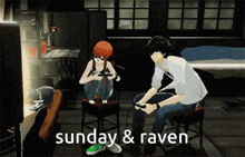 Sunven Futaba And Joker GIF - Sunven Futaba And Joker Sunday And Raven GIFs