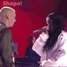 Rihanna Eminem GIF - Rihanna Eminem Concert GIFs