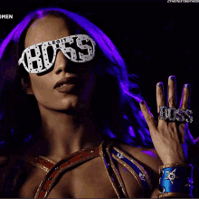 Sasha Banks Legit Boss GIF - Sasha Banks Legit Boss Studio Shots GIFs
