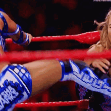 Sasha Banks Kicks GIF - Sasha Banks Kicks Natalya GIFs