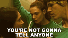 youre not gonna tell anyone about our little conversation bea smith maxine conway jodie spiteri wentworth
