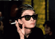 Audrey Hepburn What GIF - Audrey Hepburn What Glasses GIFs