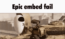 Epic Embed Fail Walle GIF - Epic Embed Fail Walle Pixar GIFs