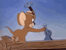 Tom And Jerry Hammer GIF - Tom And Jerry Hammer Hat GIFs