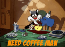 Need Coffee GIF - Need Coffee Man GIFs