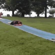 slip and slide the year2020 fail fall inflatable pool