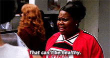Glee Mercedes Jones GIF - Glee Mercedes Jones That Cant Be Healthy GIFs