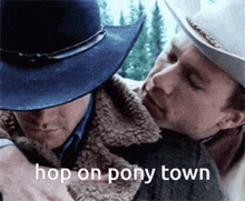 Pony Town Brokeback Mountain GIF - Pony Town Brokeback Mountain Hop On GIFs