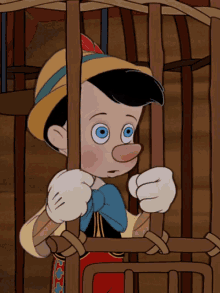 Scared Pinocchio GIF - Scared Pinocchio Smh GIFs