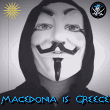 macedonia mac%C3%A9donia is greece mask talking
