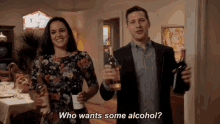 Time For Drinky GIF - Brooklyn Nine Nine Who Wants Some Alcohol Alcohol GIFs