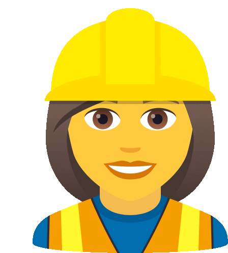 Woman Construction Worker People Sticker - Woman Construction Worker People Joypixels Stickers
