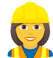 Woman Construction Worker People Sticker - Woman Construction Worker People Joypixels Stickers