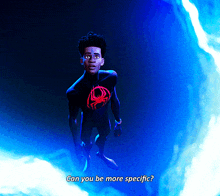 Spider Man Can You Be More Specific GIF - Spider Man Can You Be More Specific Miles Morales GIFs
