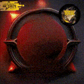 a painting of a circle with a circle in the middle that says ' total eclipse ' on the bottom