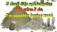 a poster that says " i don t like mathematics but when i do "