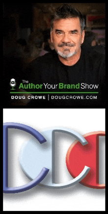 a picture of doug crowe next to the logo for the author your brand show