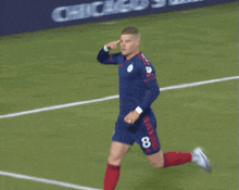 Pointing At The Head Chris Mueller GIF - Pointing At The Head Chris Mueller Chicago Fire Fc GIFs