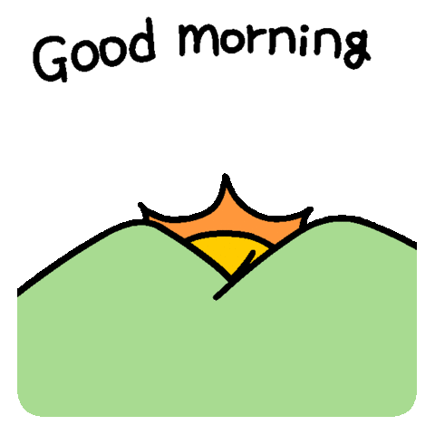 Early Morning Sunrise Sticker - Early Morning Sunrise Good Morning Stickers