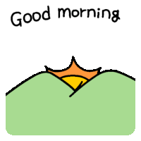 Early Morning Sunrise Sticker - Early Morning Sunrise Good Morning Stickers