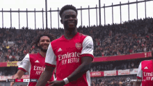 Arsenal Vs United Arsenal Vs Man United GIF - Arsenal Vs United Arsenal Vs Man United Saka Celebration GIFs