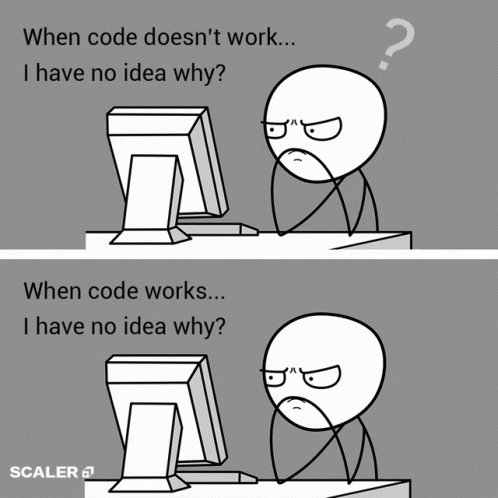 Code Works Code Not Working GIF - Code Works Code Not Working Error GIFs
