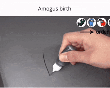 Among Us Birth GIF - Among Us Birth Amogus GIFs