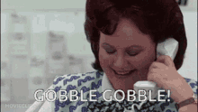Gobble Gobble Calling GIF - Gobble Gobble Calling Happy GIFs