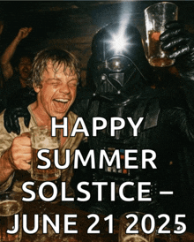 a poster that says happy summer solstice june 21st 2025