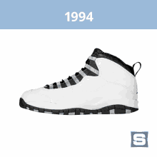 1994: Air Jordan 10 "Steel" GIF - Sole Collector Sole Collector Gifs Shoes GIFs