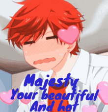 Anime Boy Blush Anime Heart GIF